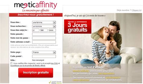 meetic affinity 3 jours gratuit|Meetic 3 jours Gratuit: Voici comment lobtenir en 2024